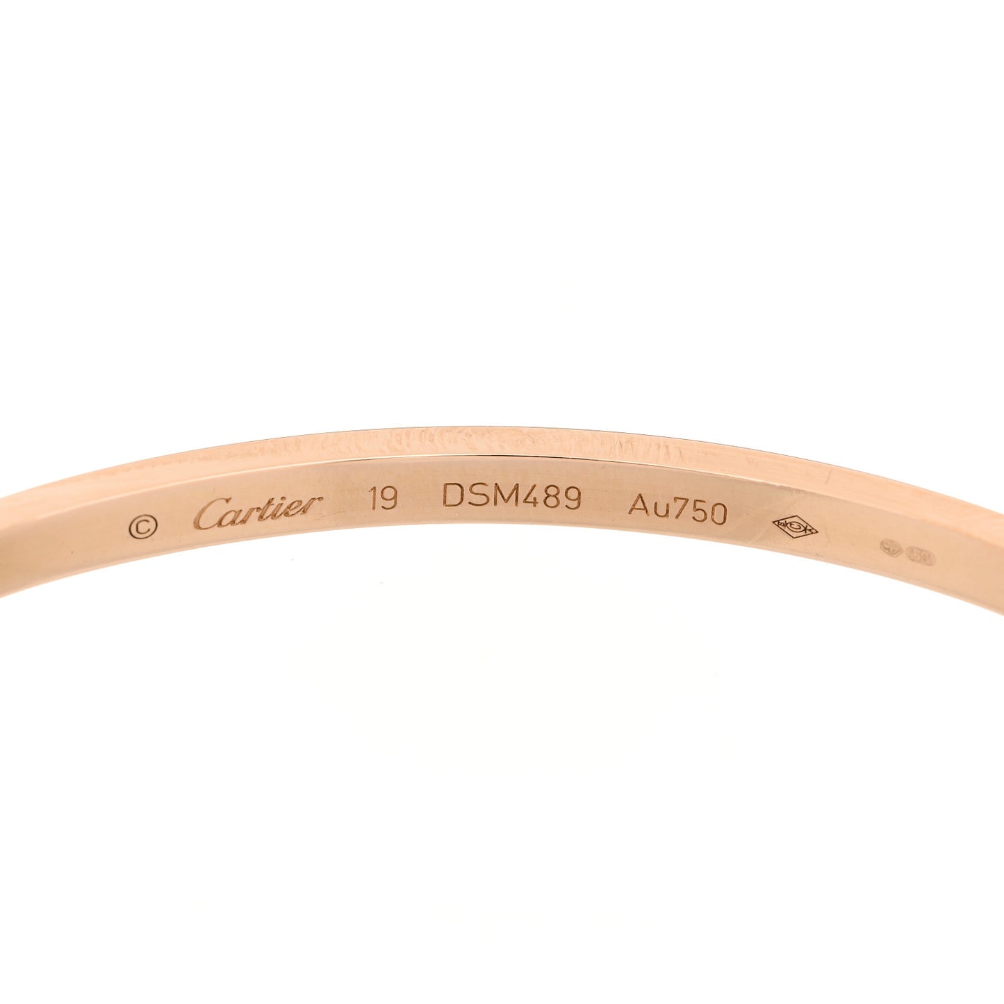 18K Pink Gold Small LOVE Bracelet 19