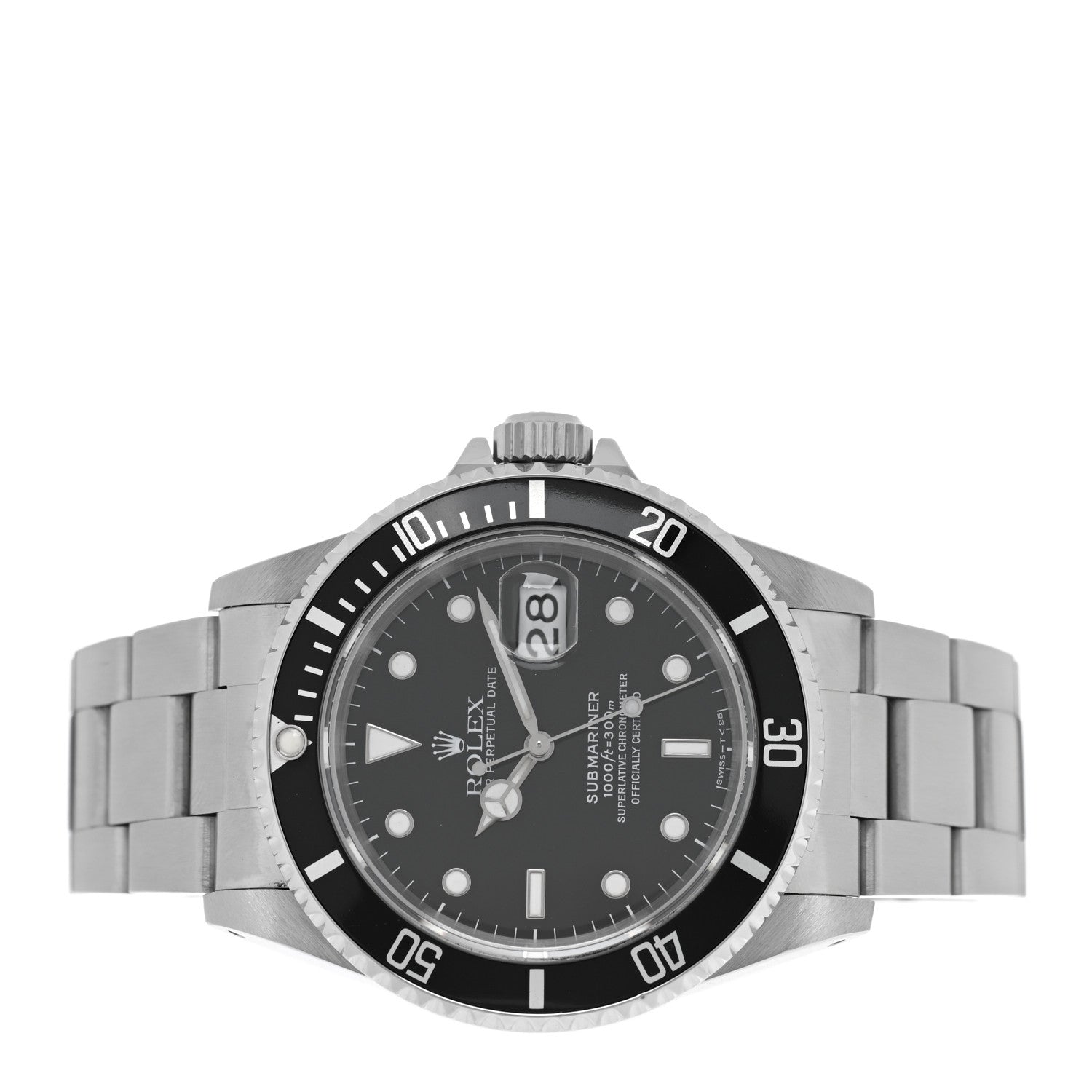 Rolex Stainless Steel 40mm Oyster Perpetual Submariner Date Watch Black 16610 2 of 4