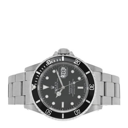 Rolex Stainless Steel 40mm Oyster Perpetual Submariner Date Watch Black 16610 2 of 4