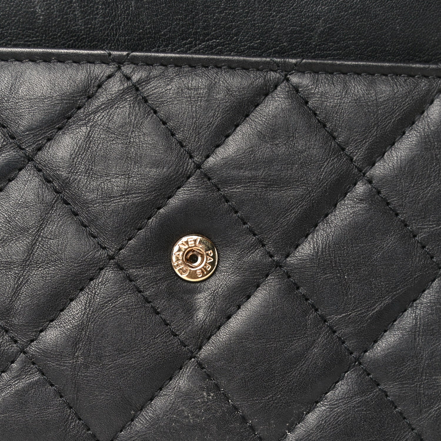 Chanel Aged Calfskin Quilted Reissue Wallet On Chain WOC Black 14 of 27