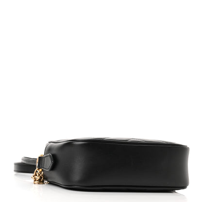 Gucci Calfskin Matelasse Mini GG Marmont Chain Shoulder Bag Black 4 of 10
