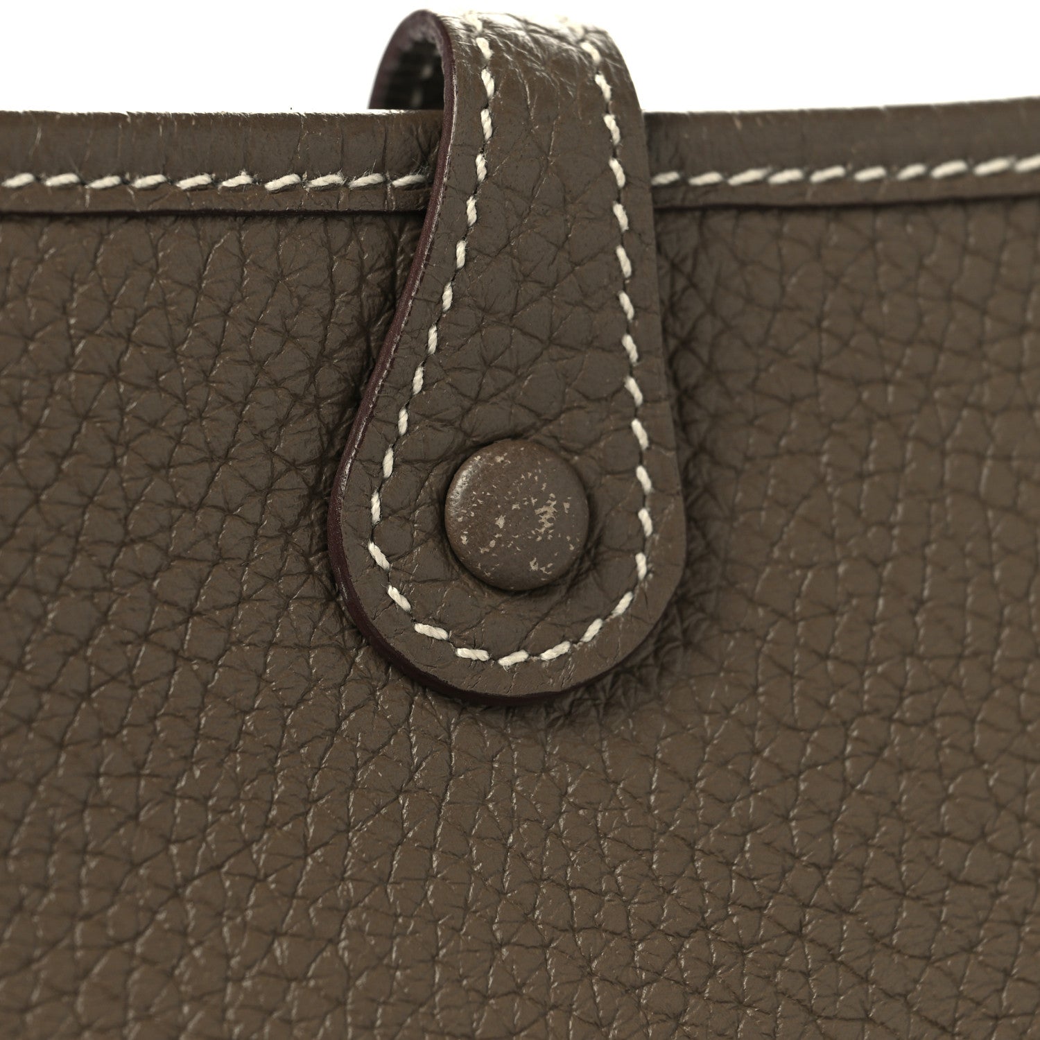 Hermes Taurillon Clemence Amazone Evelyne TPM Etoupe Bleu Indigo 11 of 12