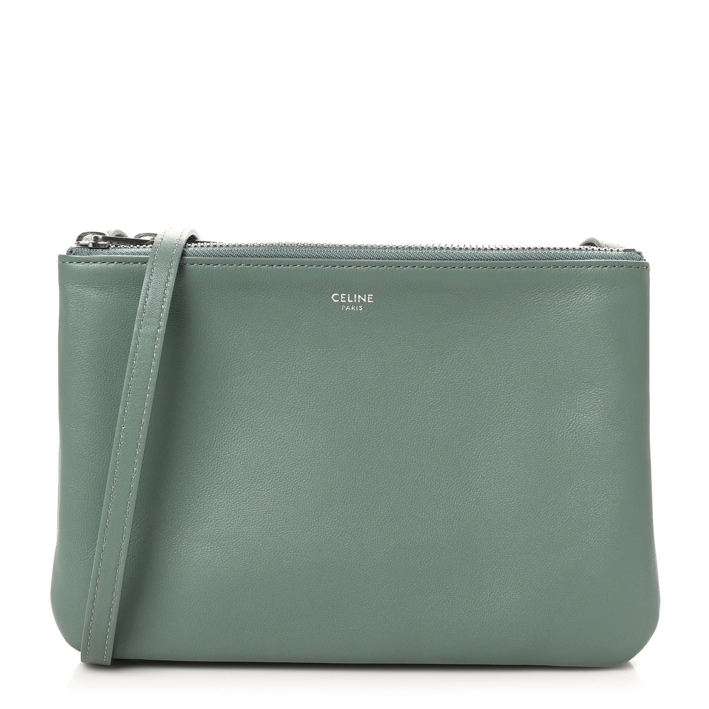 Lambskin Small Trio Crossbody Bag Celadon
