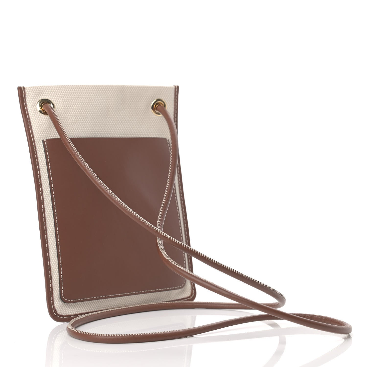 Burberry Canvas Smooth Calfskin Crossbody Pouch 2 of 8