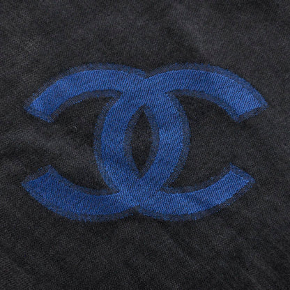 Chanel Cashmere Silk Shawl Black 7 of 9