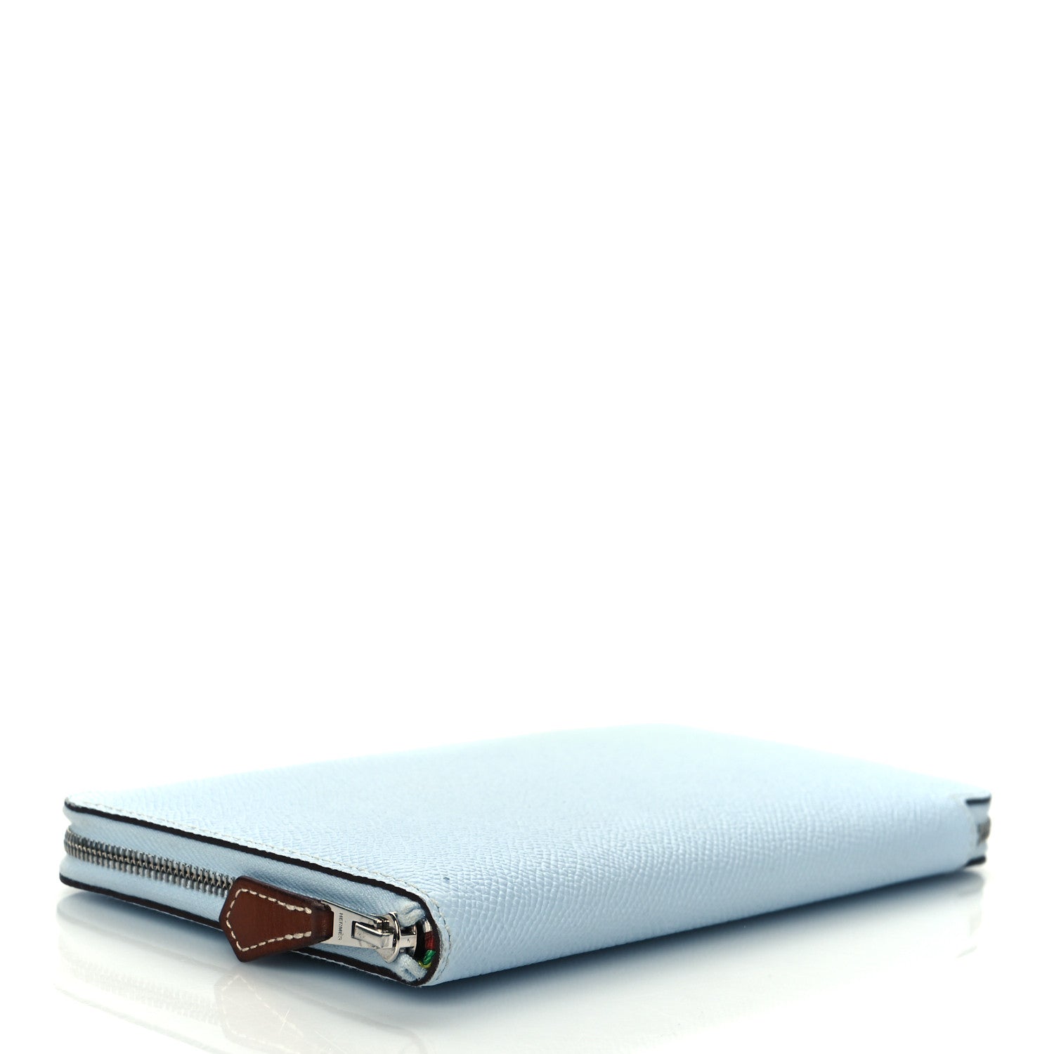 Hermes Epsom Silk'In Wallet Bleu Brume 4 of 8