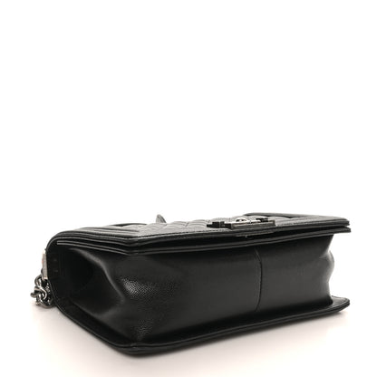 Chanel Caviar Quilted Medium Boy Flap Black 4 of 12