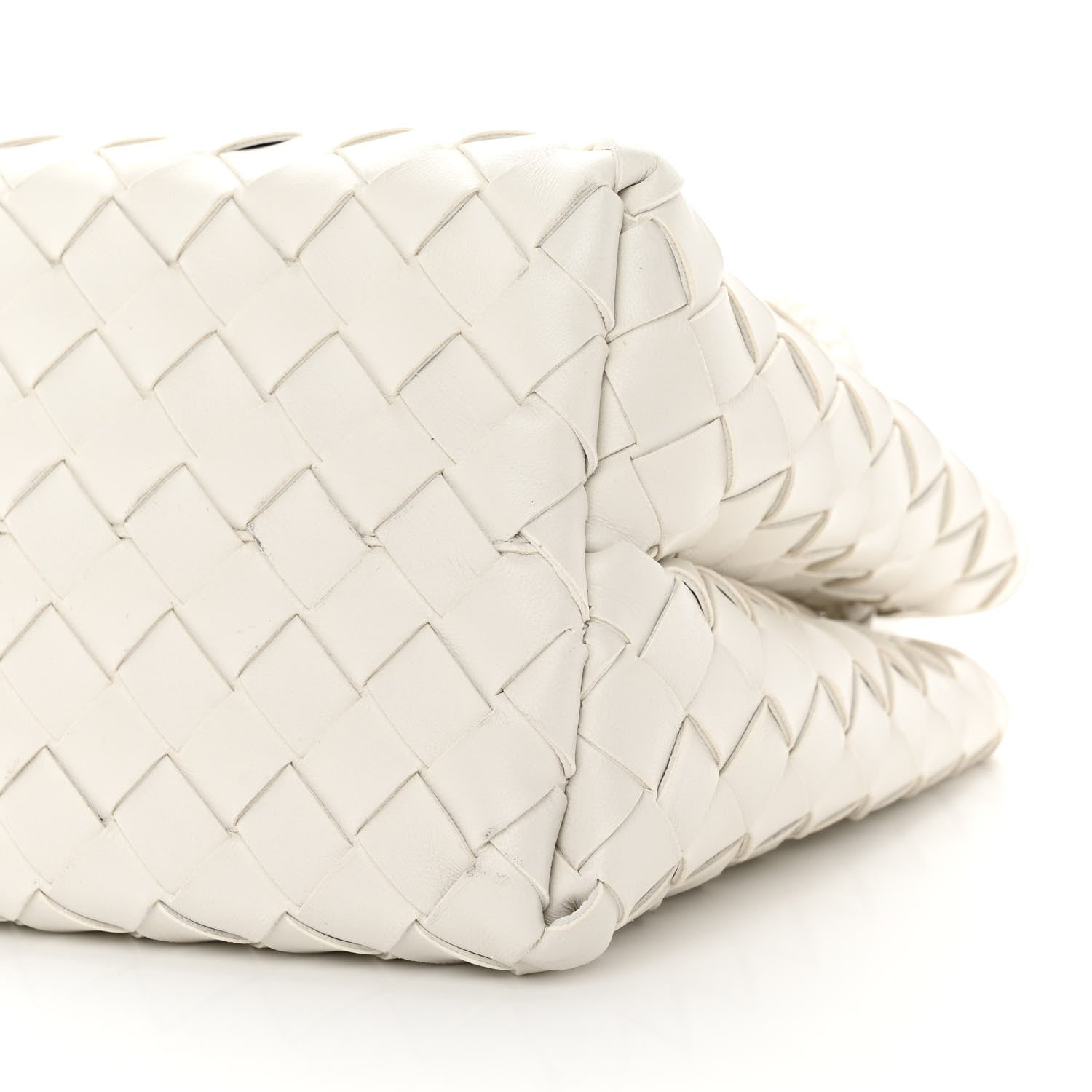 Bottega Veneta Nappa Intrecciato Small East West Andiamo Shoulder Bag White 11 of 13