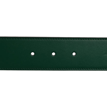 Gucci Calfskin Ceramic Glass Double G 40mm Belt 90 36 Emerald Multicolor 3 of 9