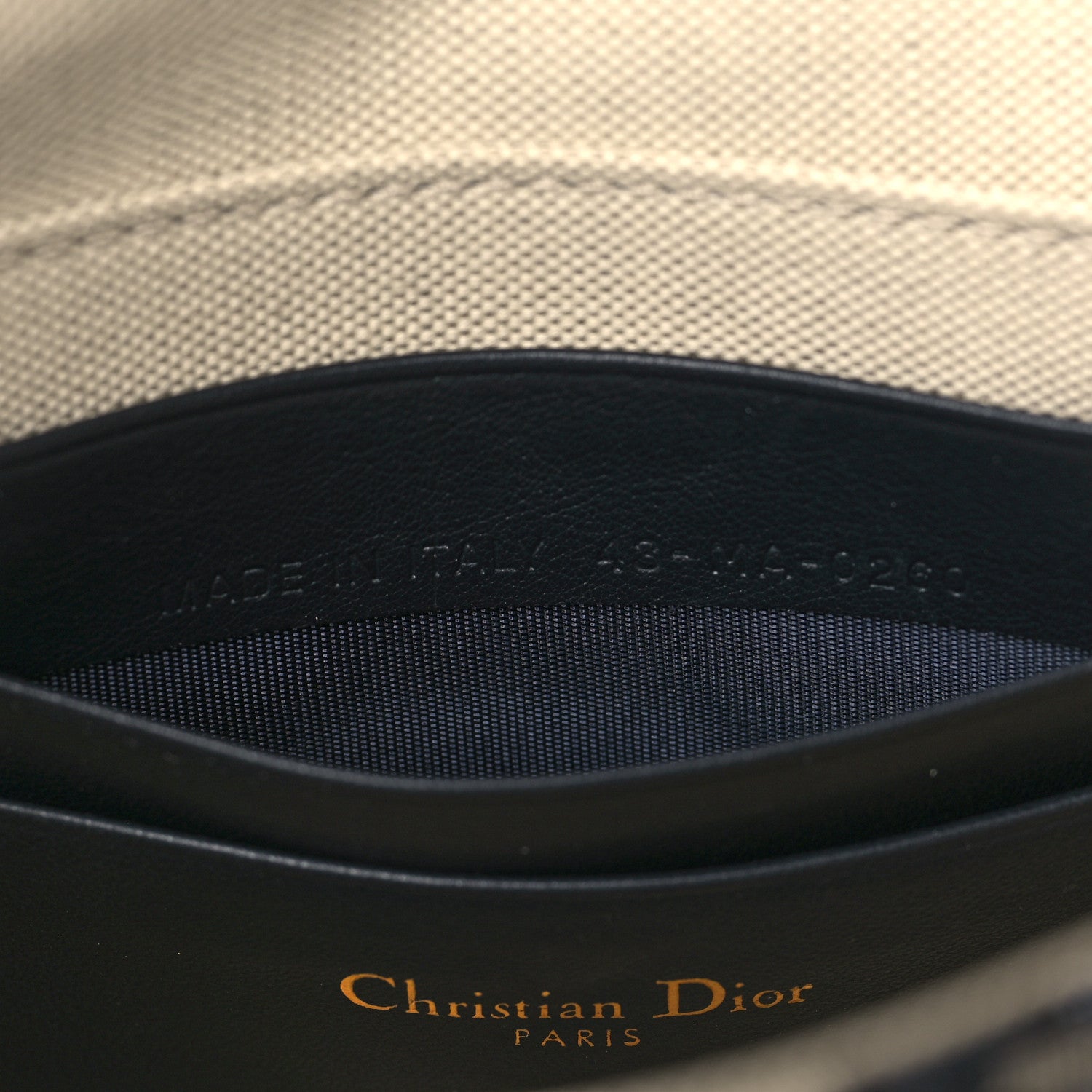 Christian Dior Oblique Flap Pouch Clutch Blue 7 of 8