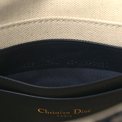 Christian Dior Oblique Flap Pouch Clutch Blue 7 of 8