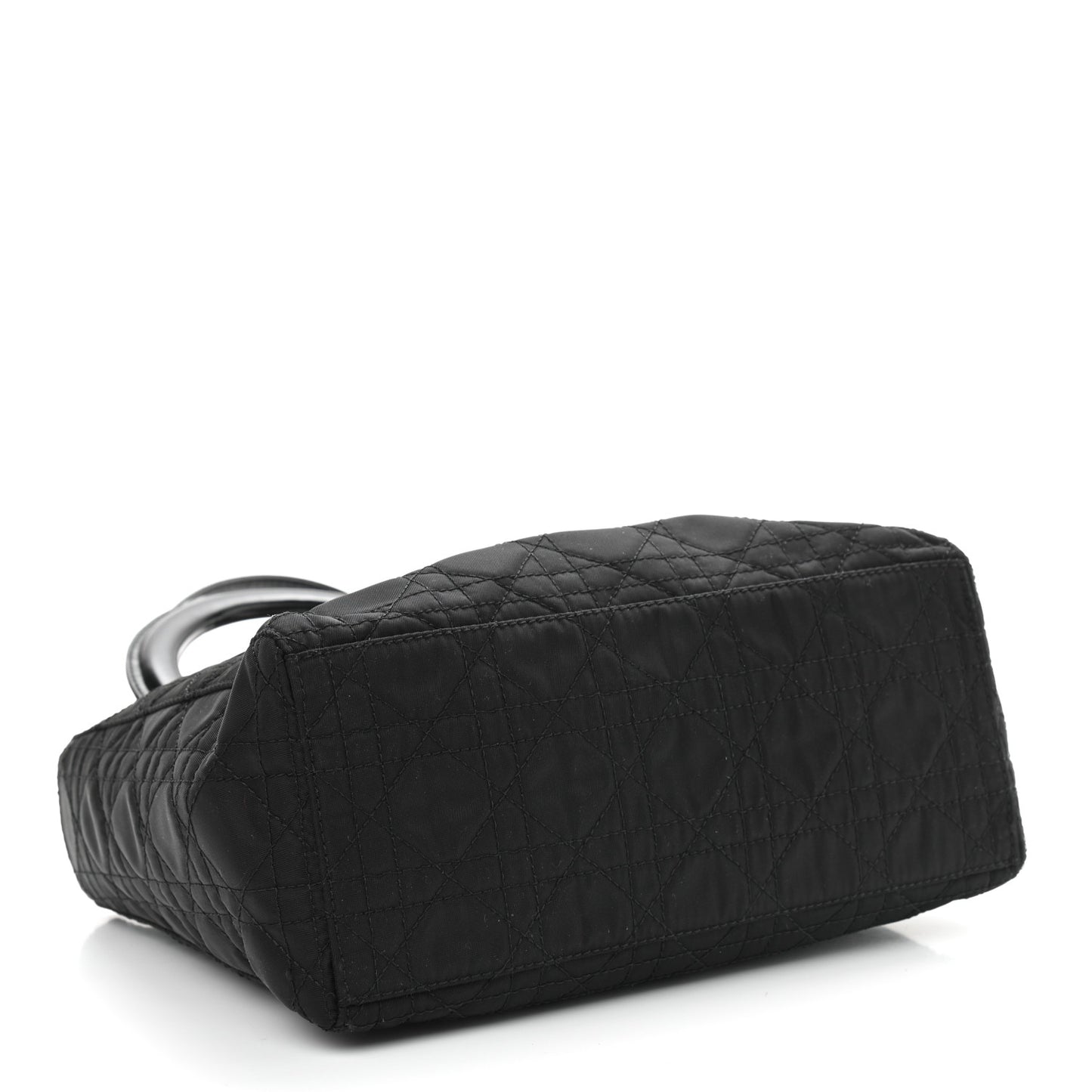 Nylon Cannage Mini Lady Dior Black