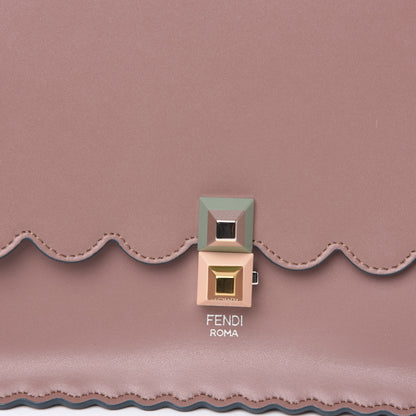 Fendi Vitello Liberty Scalloped Studded Kan I Shoulder Bag English Rose 9 of 11