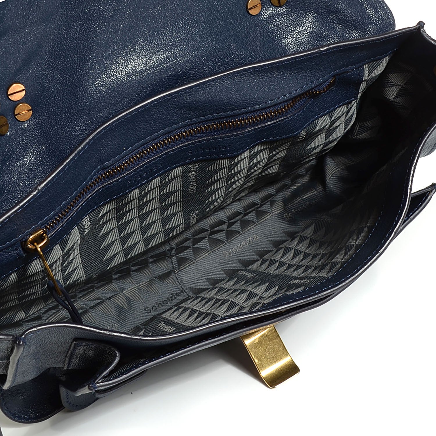 Proenza Schouler Lambskin Tiny PS1 Satchel Midnight 5 of 13