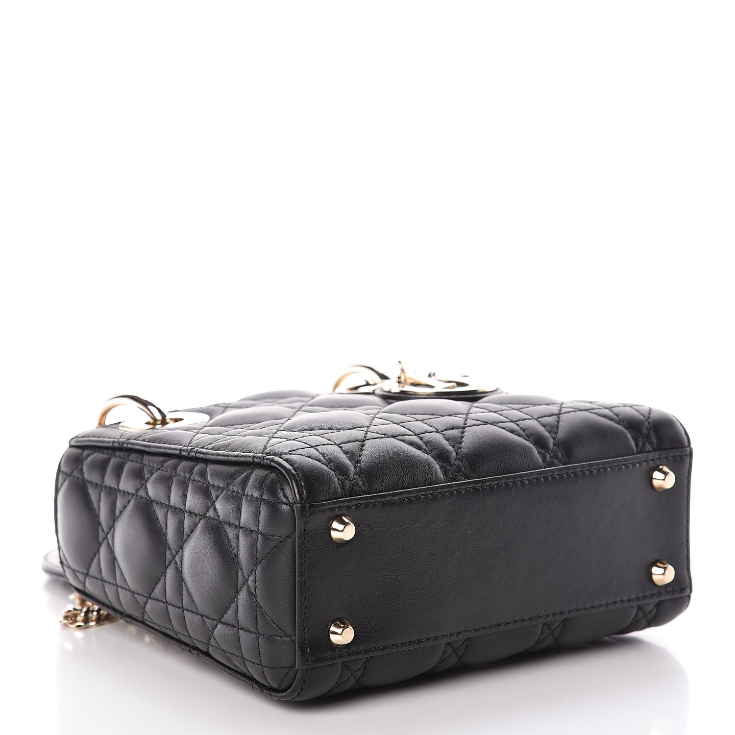 Christian Dior Lambskin Cannage Mini Lady Dior Black 4 of 11
