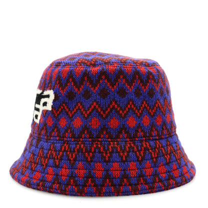 Prada Shetland Chevron Racing Logo Womens Bucket Hat S 5 of 8