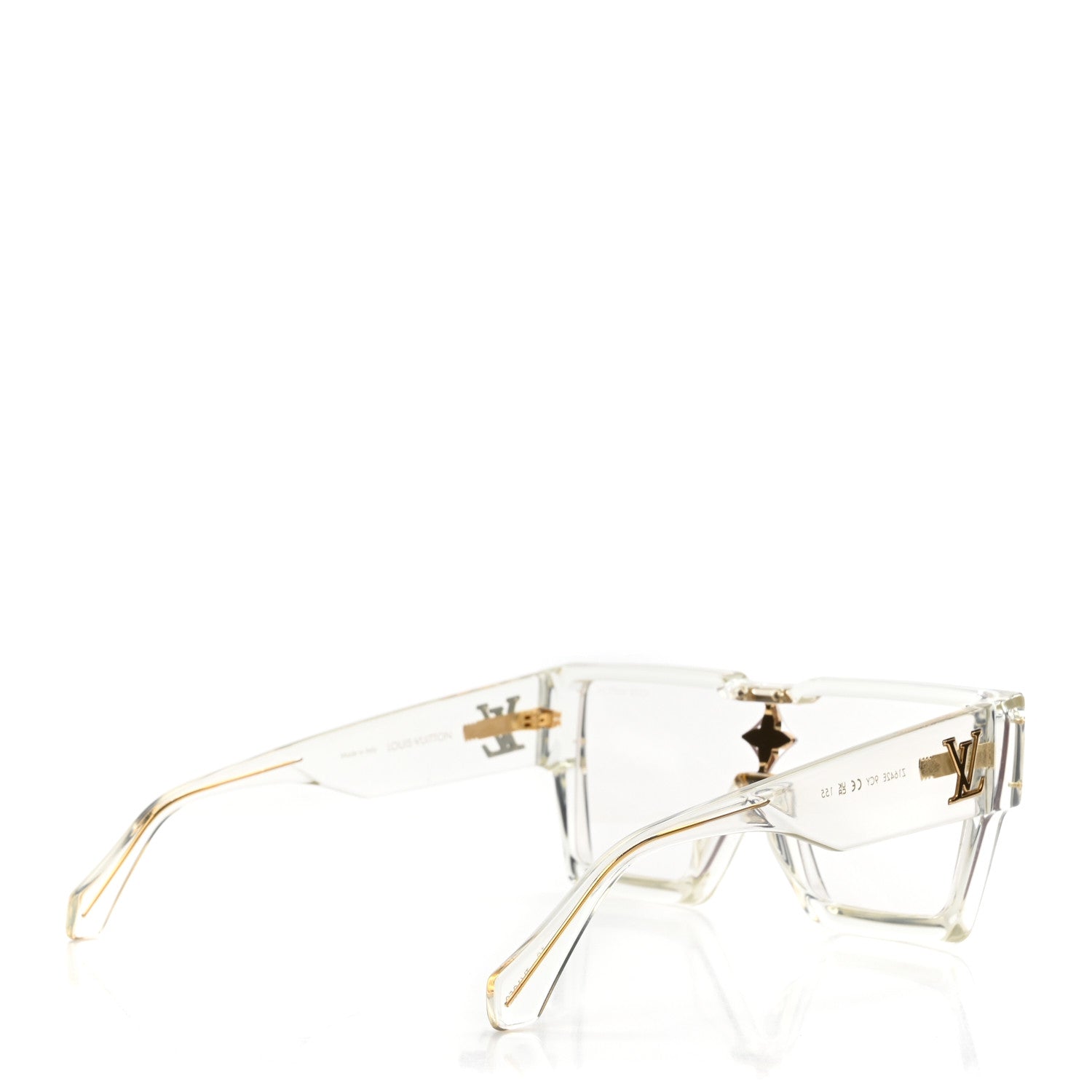 Louis Vuitton Cyclone Sunglasses Z1642E Transparent 4 of 8