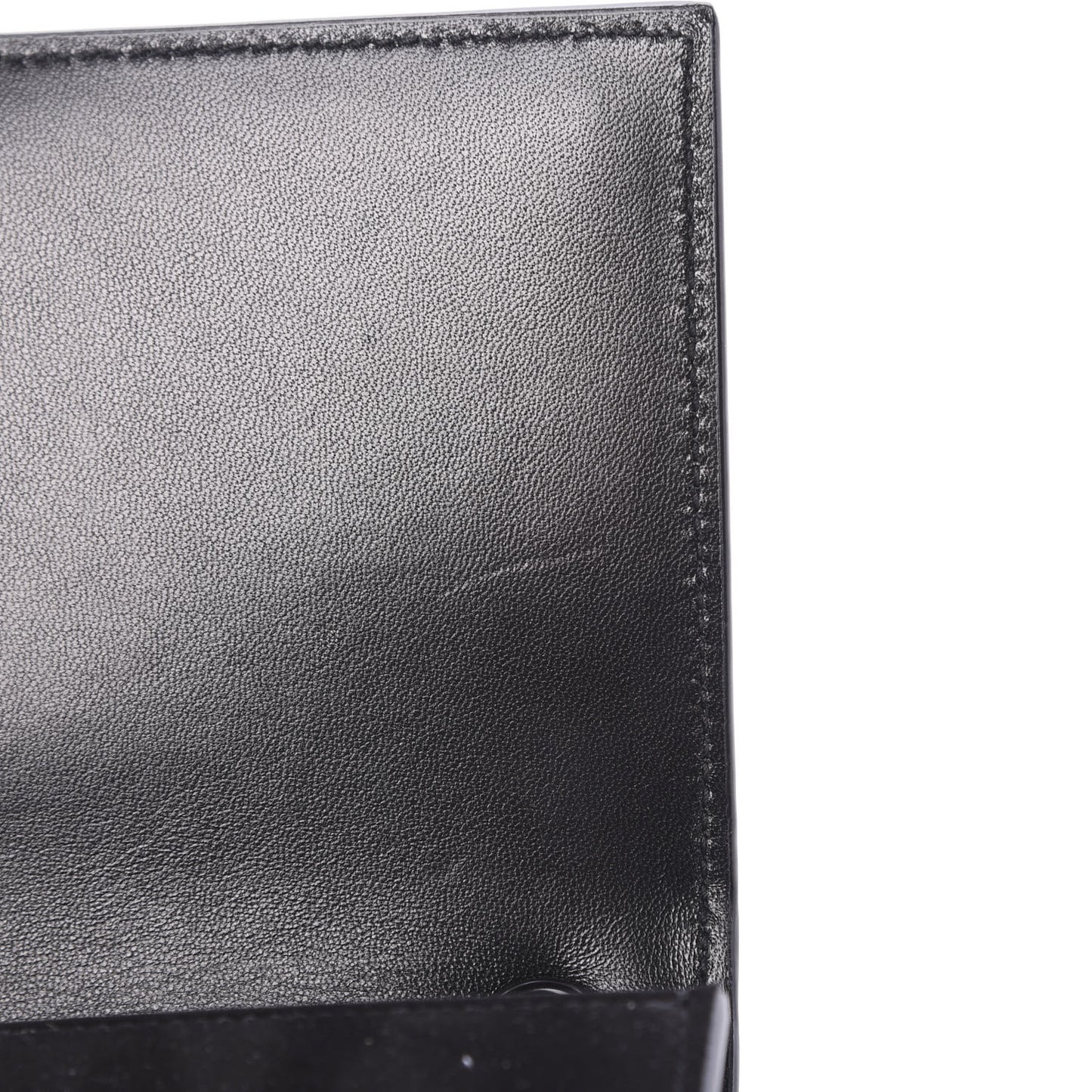 Suede Crystal Studded Monogram Small Kate Satchel Black