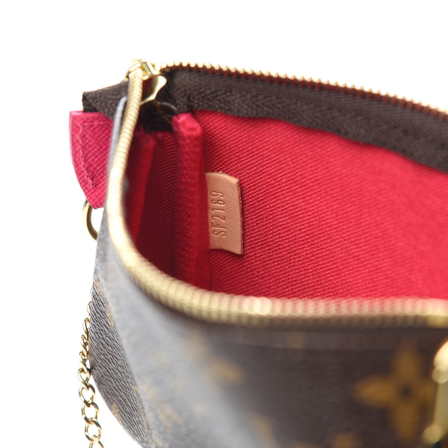 Monogram 2019 Christmas Animation Mini Courchevel Pochette Accessories Fuchsia