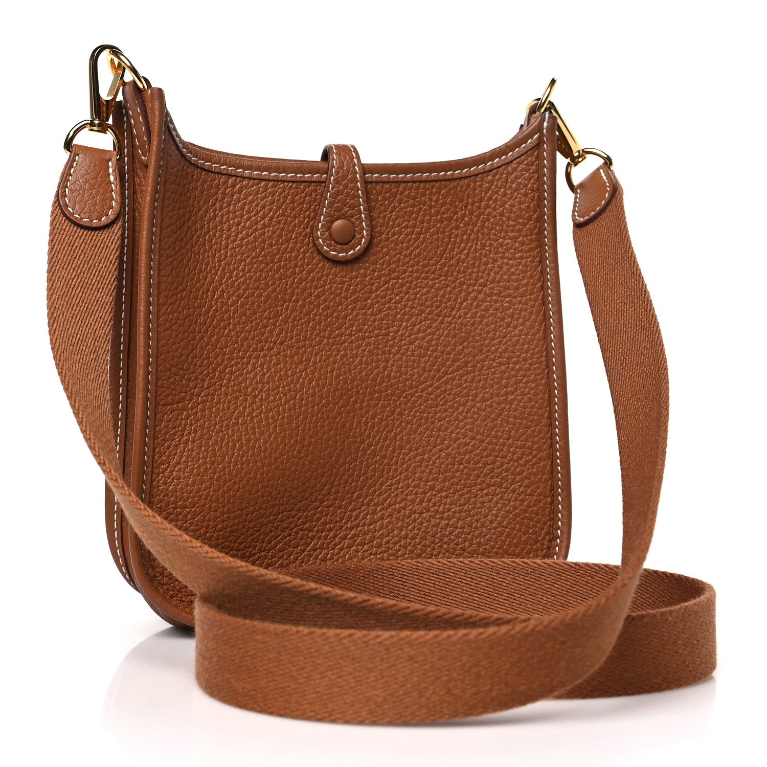 Hermes Taurillon Clemence Evelyne TPM Gold 3 of 9