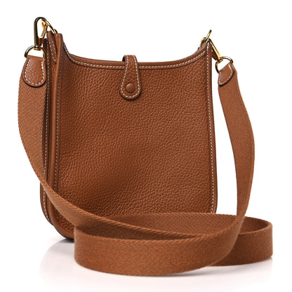 Hermes Taurillon Clemence Evelyne TPM Gold 3 of 9
