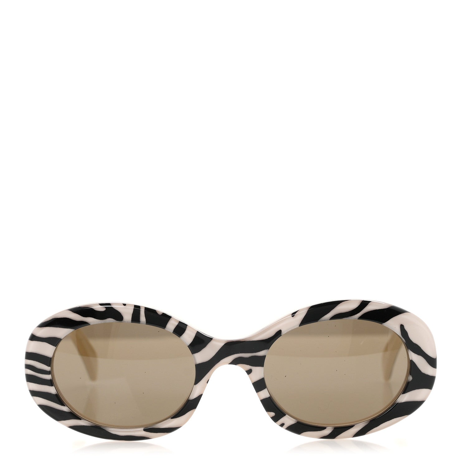 Celine Acetate Triomphe 01 Sunglasses CL 40194U Zebra 2 of 7
