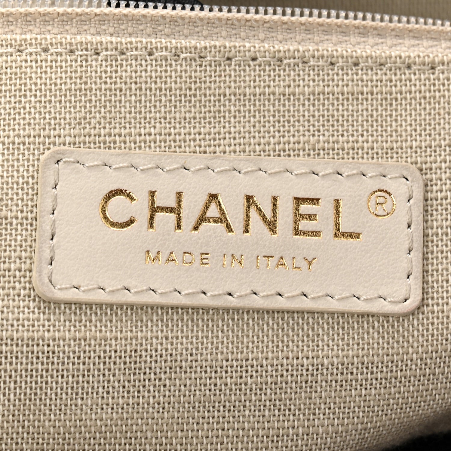 Chanel Mixed Fibers Calfskin Medium Deauville Tote Navy Blue 6 of 10