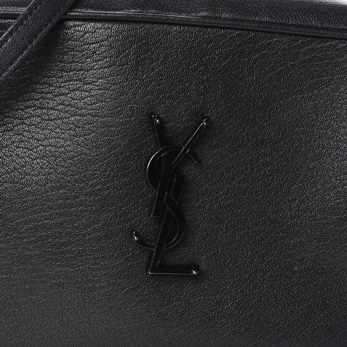 Smooth Calfskin Monogram Lou Camera Bag Black