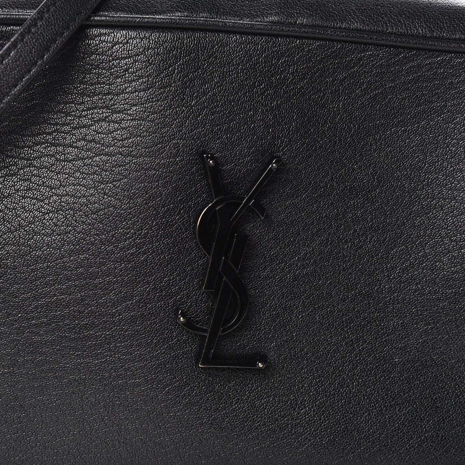 Saint Laurent Smooth Calfskin Monogram Lou Camera Bag Black 11 of 12