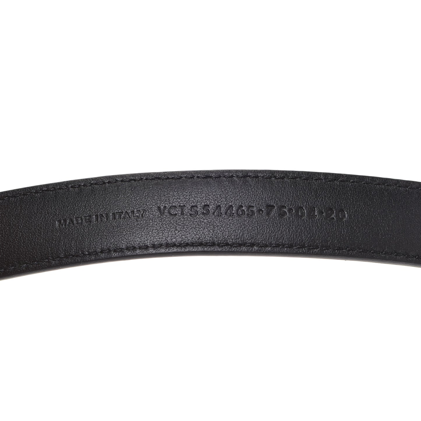 Calfskin Monogram Narrow Square Buckle Belt 75 30 Black