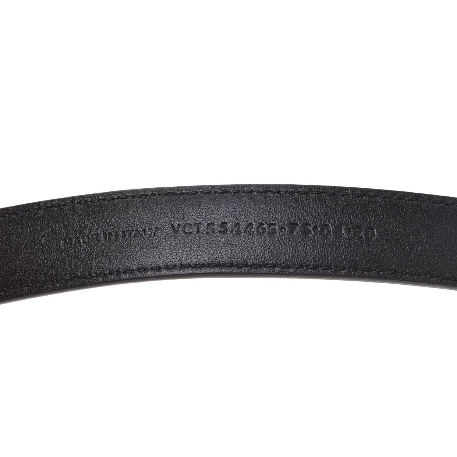 Saint Laurent Calfskin Monogram Narrow Square Buckle Belt 75 30 Black 5 of 7