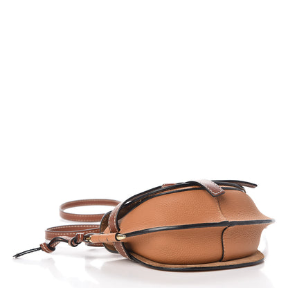 Loewe Grained Calfskin Mini Gate Crossbody Bag Caramel Pecan 7 of 11