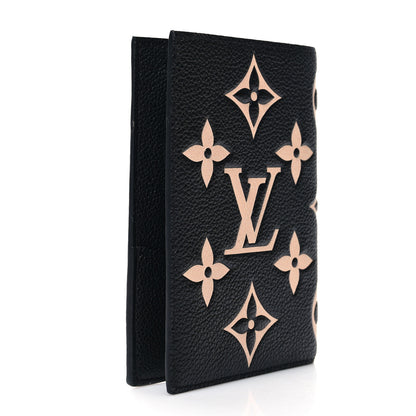 Louis Vuitton Empreinte Monogram Giant Passport Cover Black Beige 3 of 7