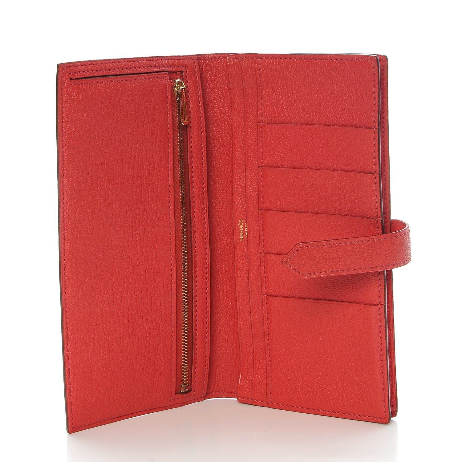 Hermes Chevre Mysore Bearn Gusset Wallet Bougainvillea 5 of 9