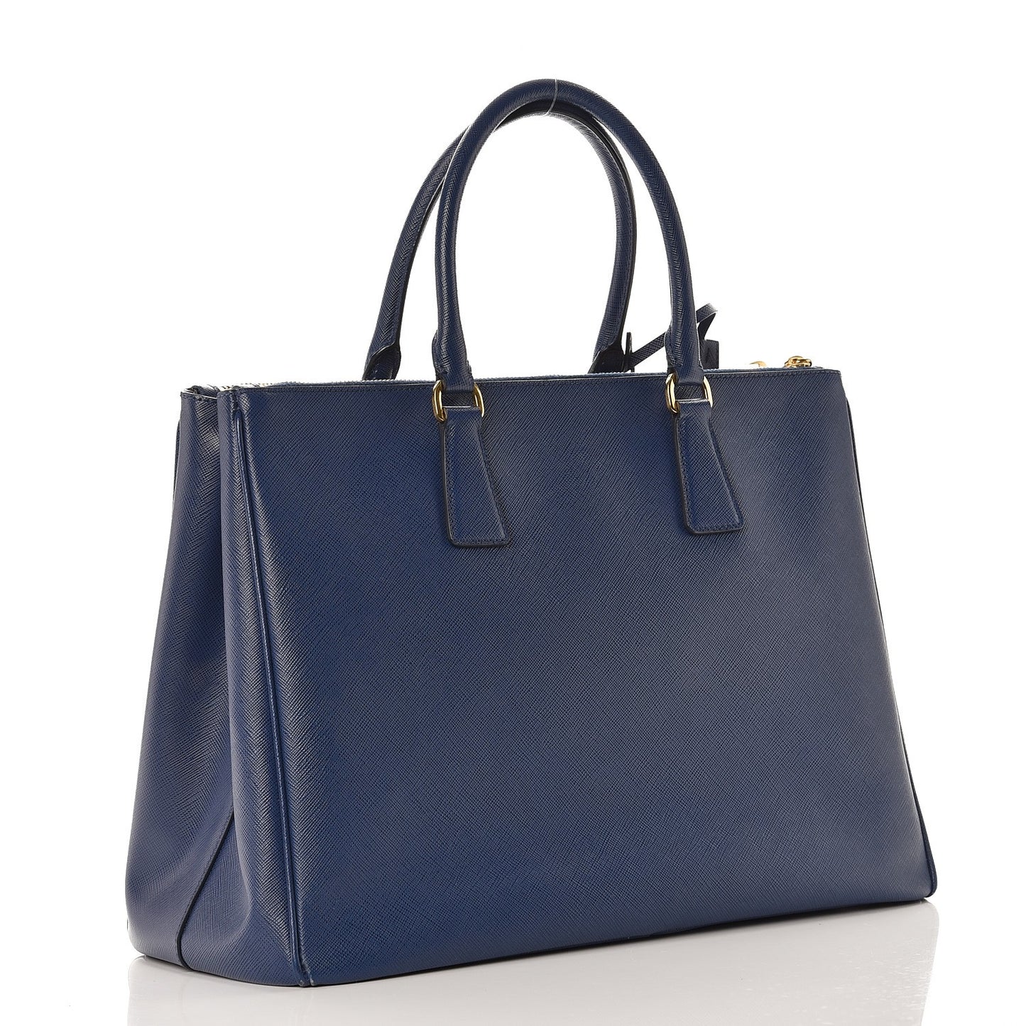 Saffiano Large Galleria Double Zip Tote Bluette
