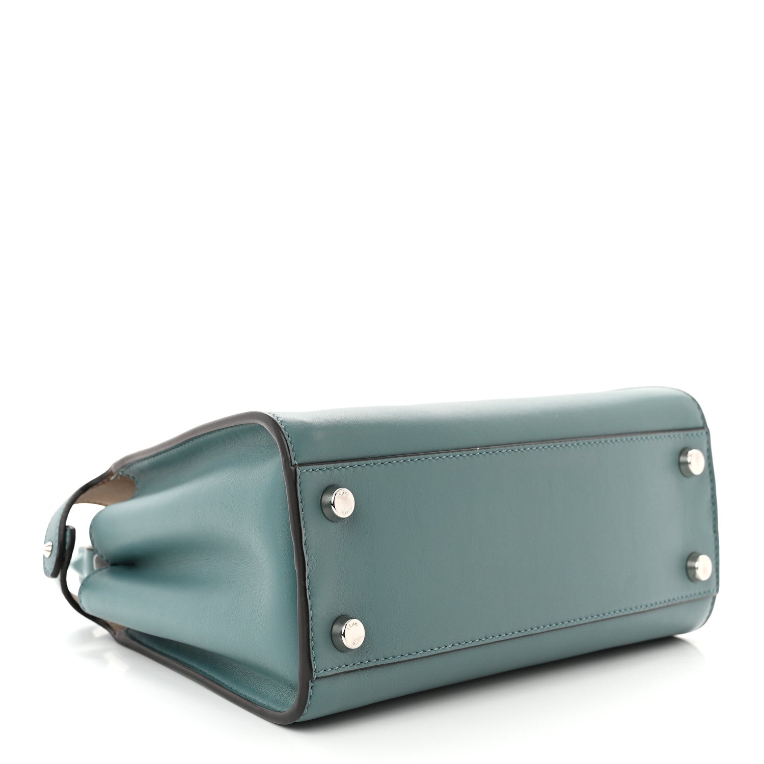 Fendi Vitello Tahiti Burro Bi-Color Medium Peekaboo Iconic Essentially Satchel Pound Sand Nuvola 4 of 11