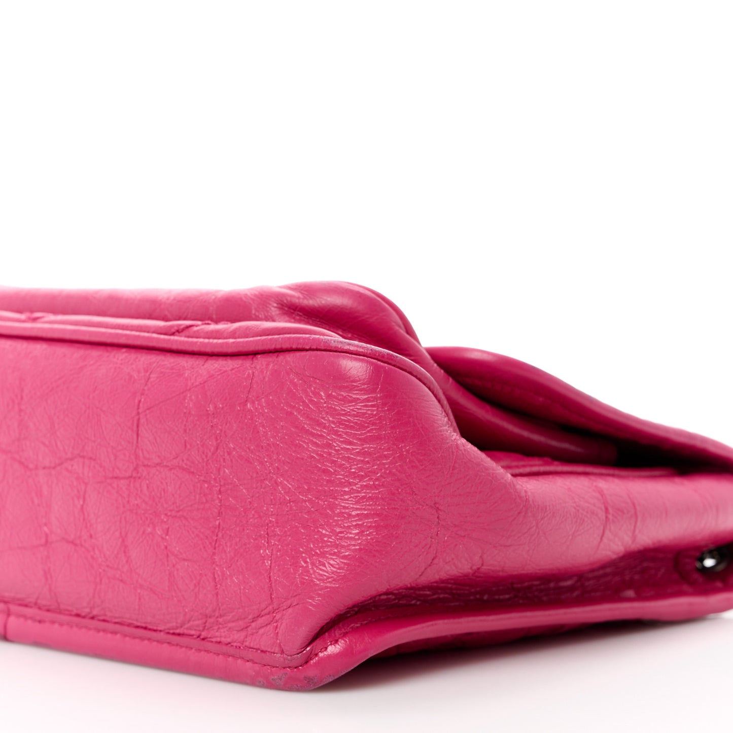 Crinkled Calfskin Matelasse Monogram Baby Niki Chain Satchel Freesia