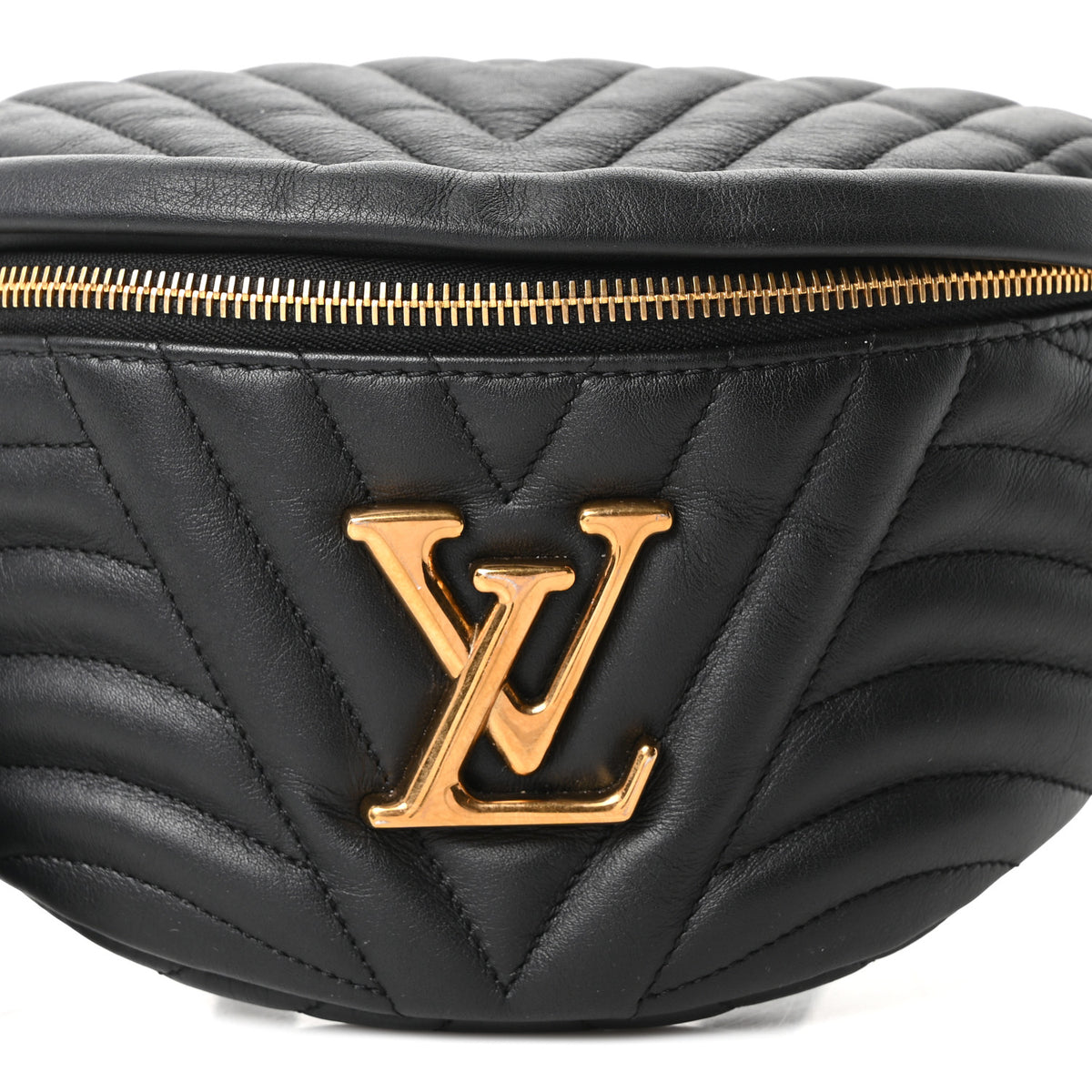 Calfskin Quilted New Wave Bumbag Black