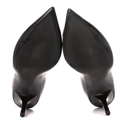 Louis Vuitton Glazed Calfskin Candice Pumps 36 Moka 5 of 10