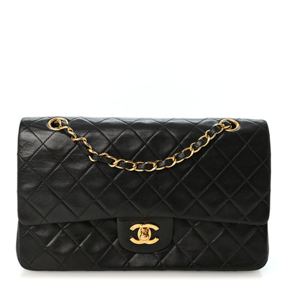 Chanel Lambskin Quilted Medium Double Flap Black 1 of 10