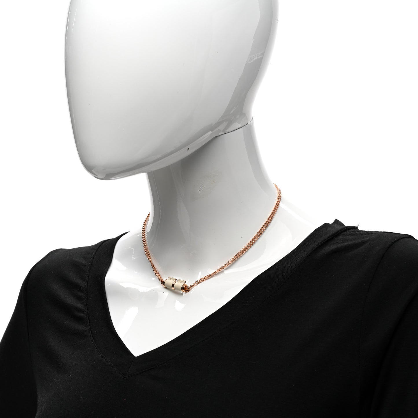 Swift Rose Gold Charniere Pendant Necklace Nata