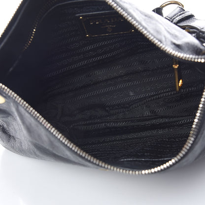 Prada Vitello Shine Shoulder Bag Black 5 of 10