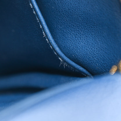 Hermes Taurillon Clemence Mini Lindy 20 Deep Bleu 13 of 21