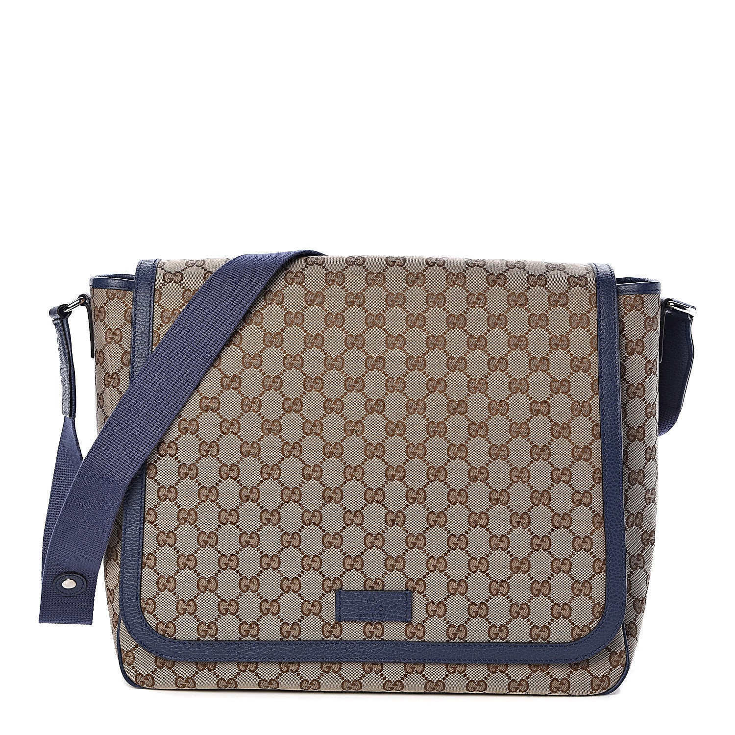 Gucci Monogram Convertible Diaper Bag Blue 1 of 11