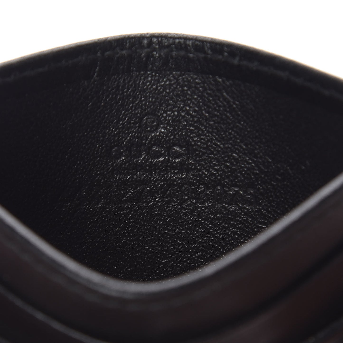 Calfskin Matelasse GG Marmont Card Holder Black