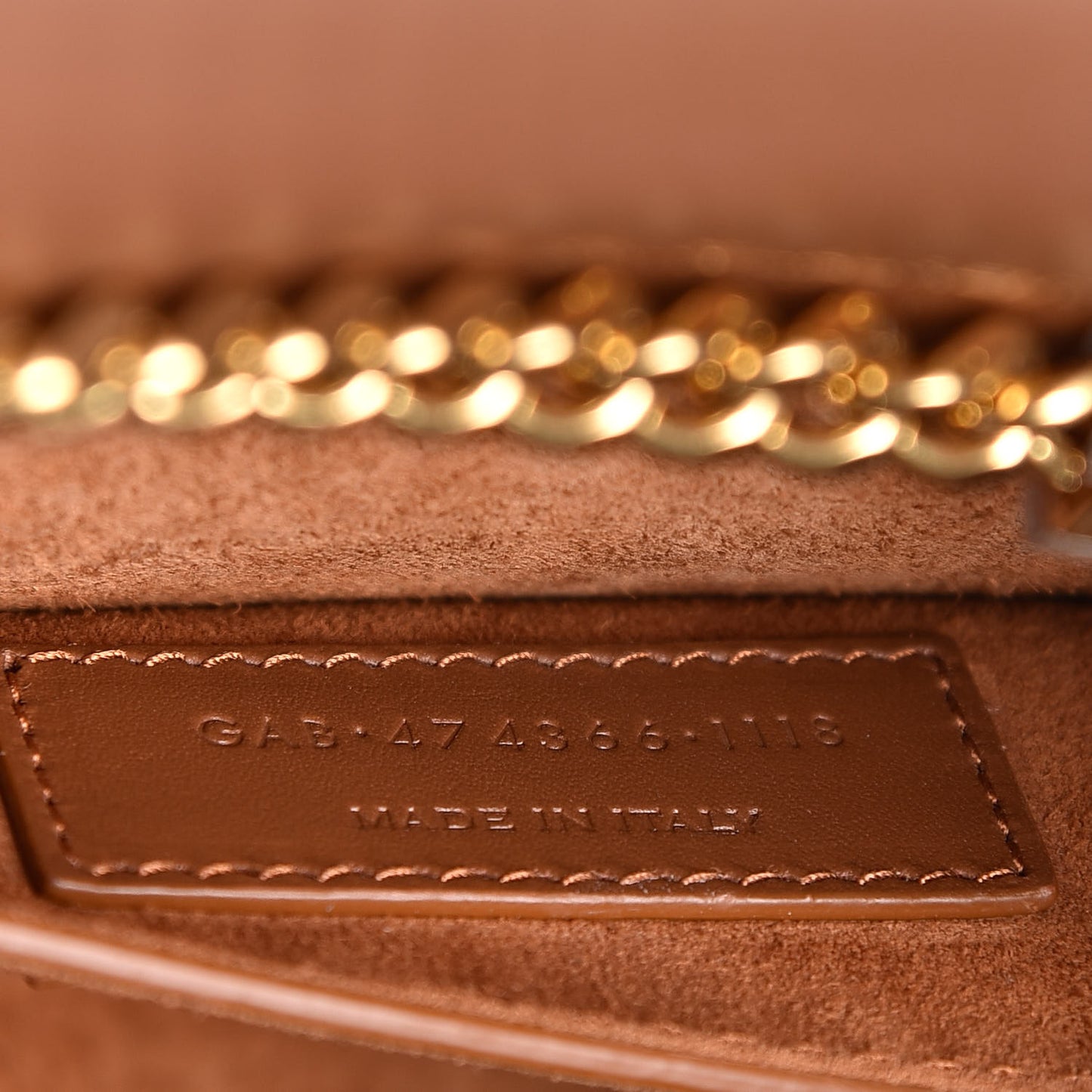 Calfskin Small Classic Monogram Kate Tassel Satchel Fauve