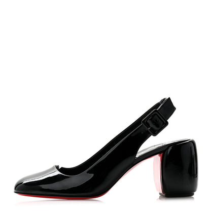 Christian Louboutin Patent So Jane Sling 55 Pump 41 Black 1 of 9