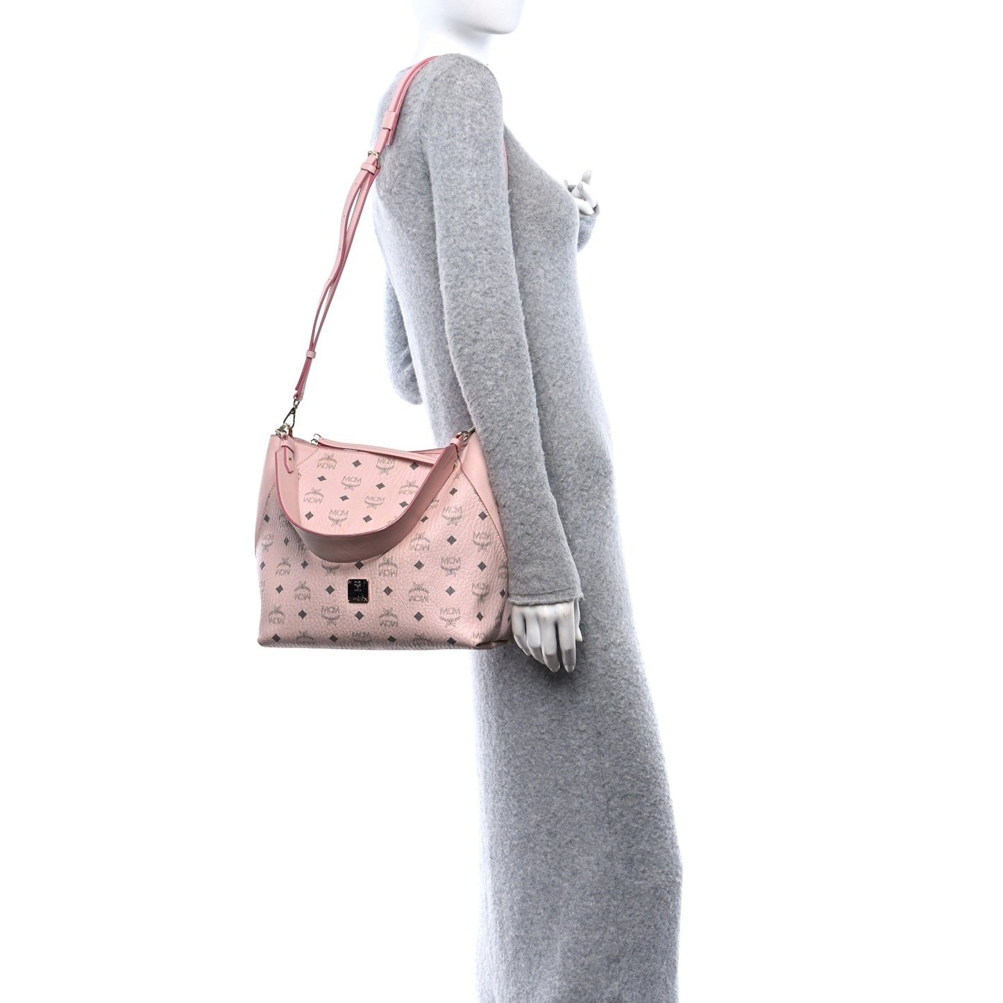 Visetos Medium Klara Hobo Powder Pink