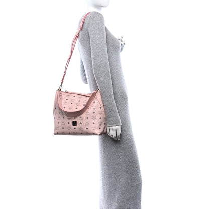 MCM Visetos Medium Klara Hobo Powder Pink 2 of 12