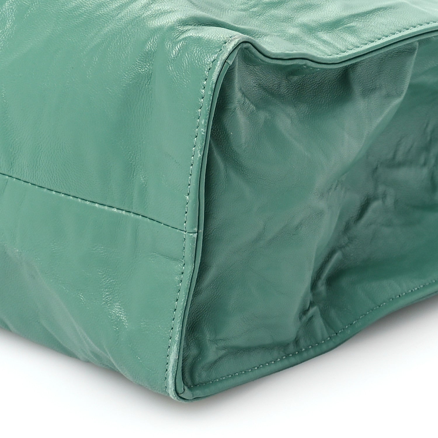 Prada Nappa Antique Tote Green 10 of 10